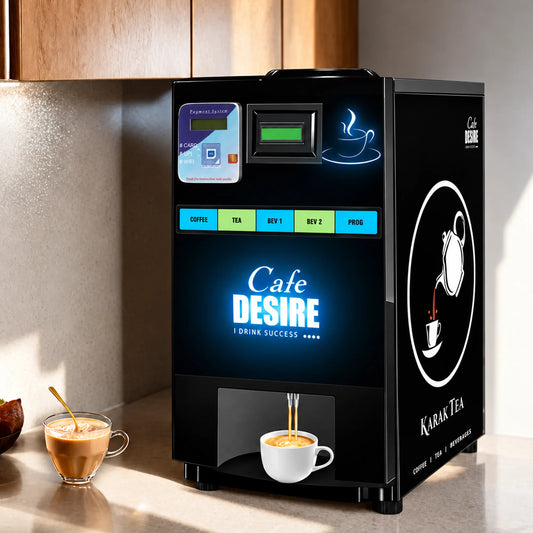 Quadra Option LED QR Tea & Coffee Vending Machine