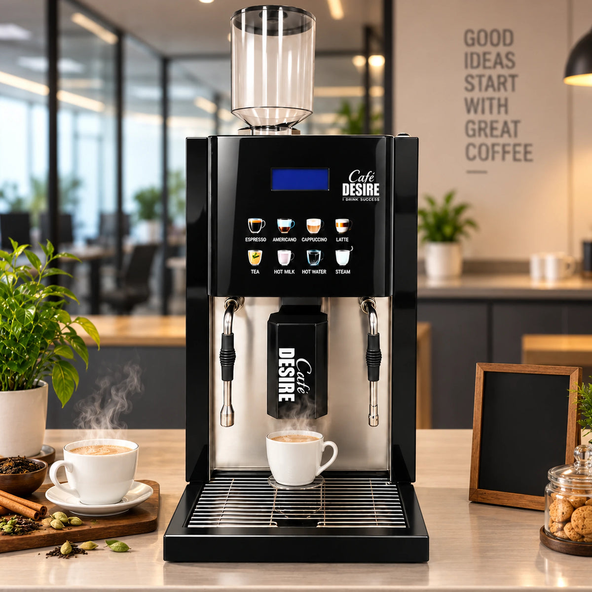 Italyano Bean 2 Cup Tea & Coffee Vending Machine