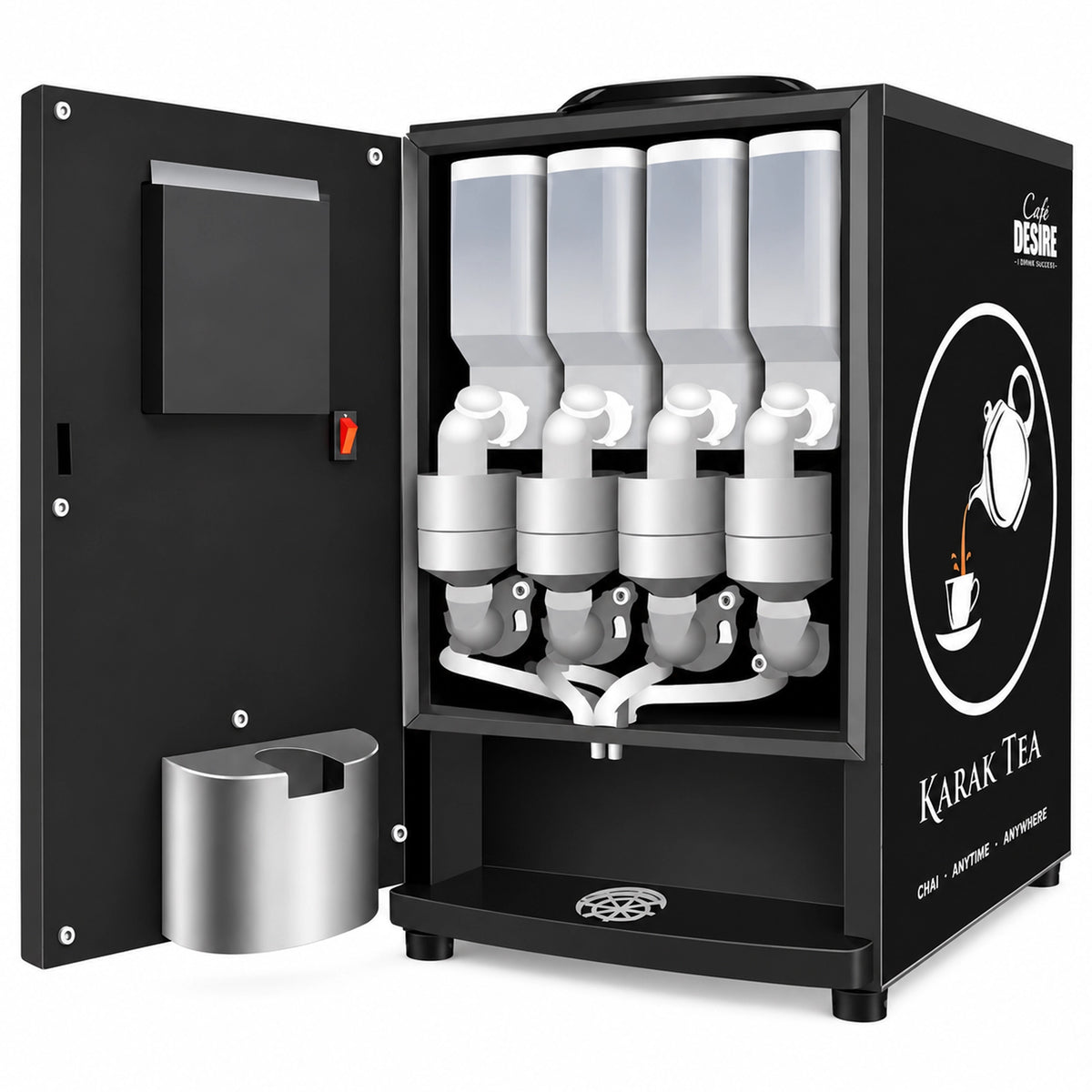 Quadra Option LED Vending Machine - Multi Inlet