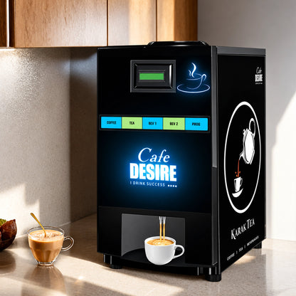 Quadra Option LED Fully Automatic Tea & Coffee Vending Machine