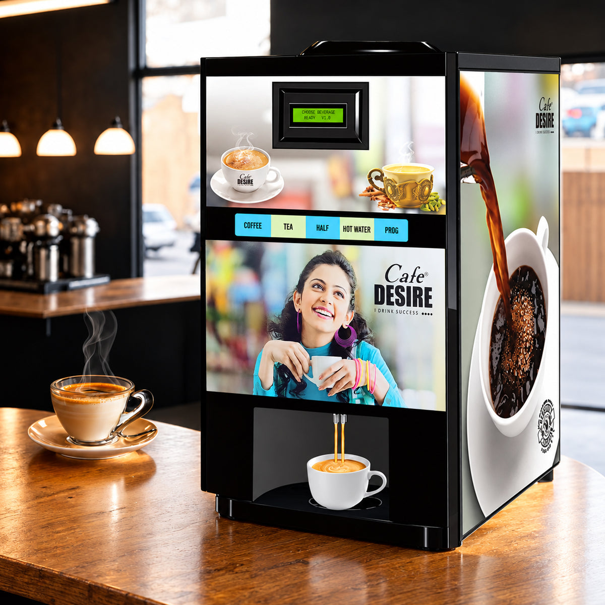 Double Option Tea & Coffee Vending Machine for Offices