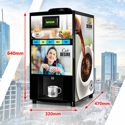 Quadra Option QR Fully Automatic Tea & Coffee Vending Machine