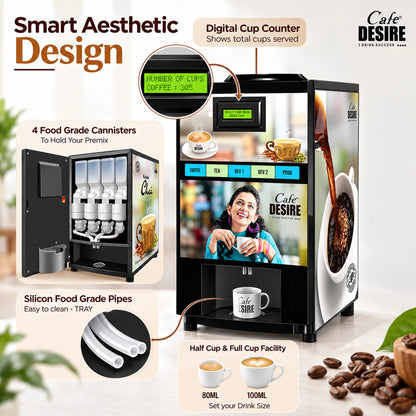 Quadra Option Vending Machine - Multi Inlet