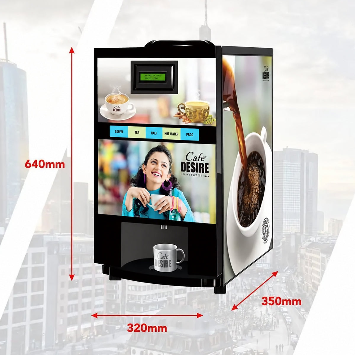 Double Option Tea & Coffee Vending Machine for Offices