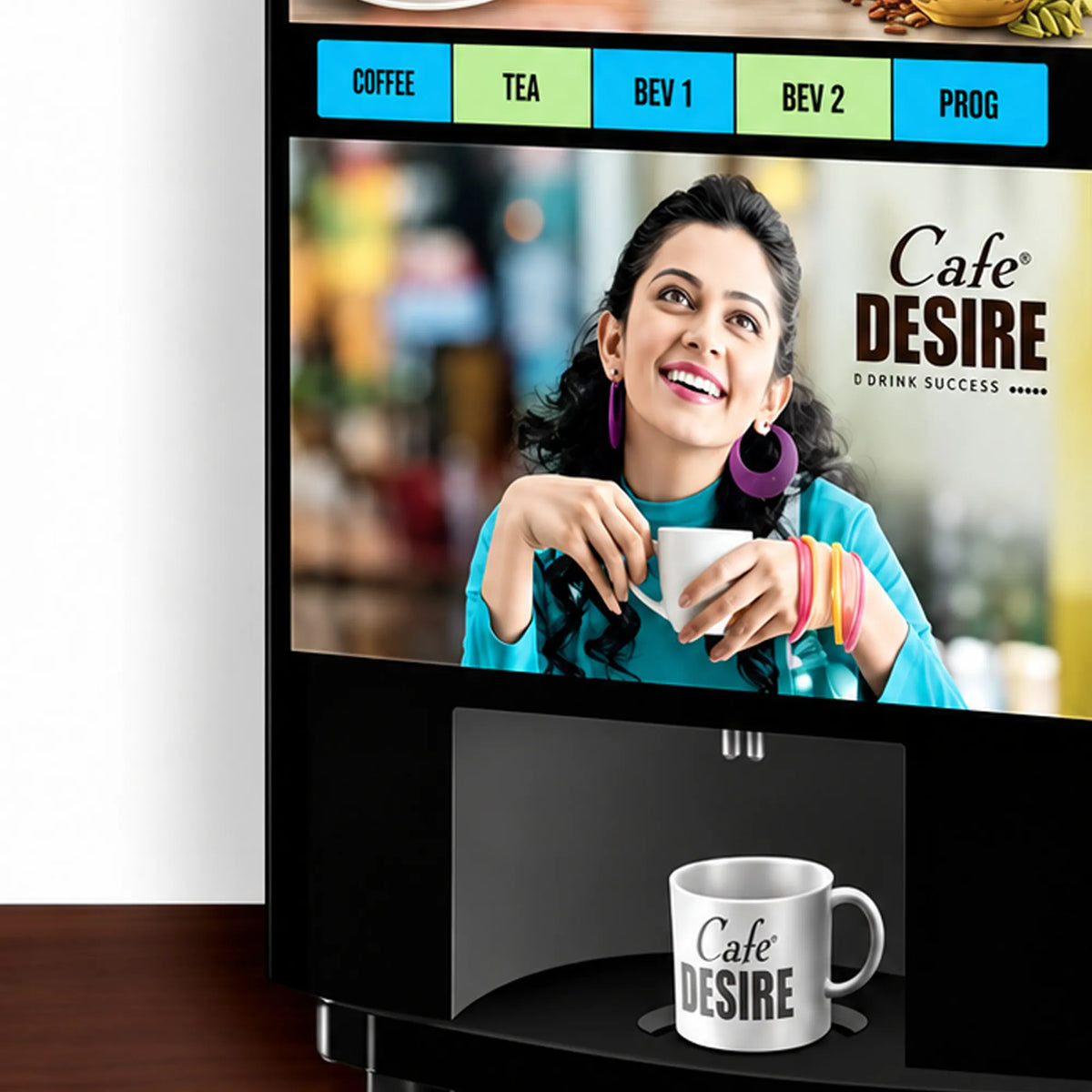 Quadra Option QR Fully Automatic Tea & Coffee Vending Machine