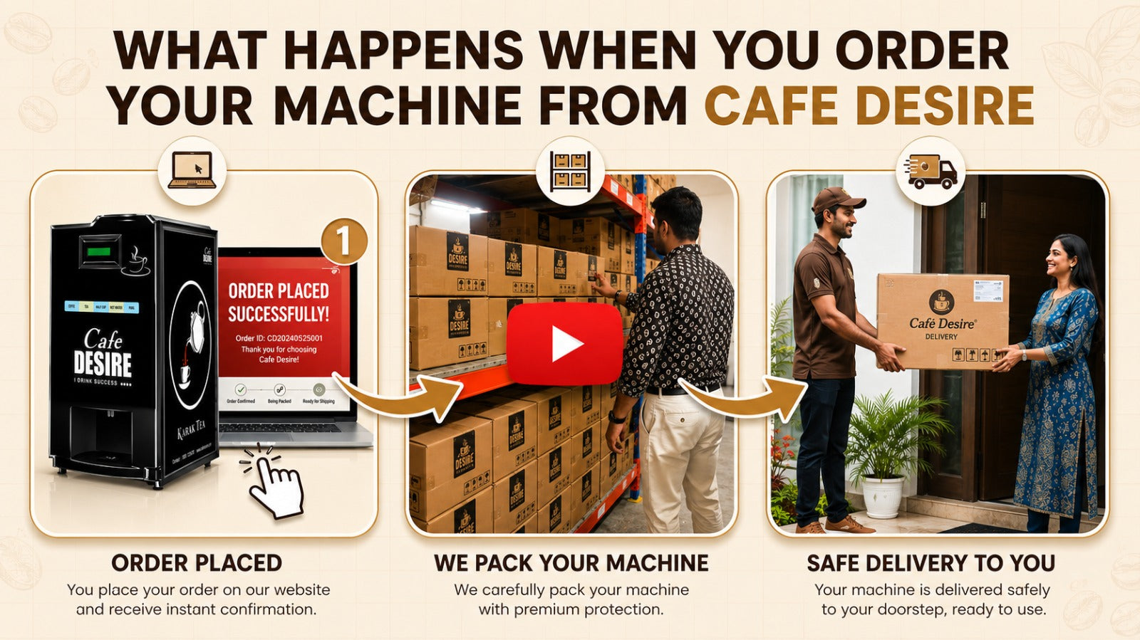 Double Option LED Tea & Coffee Vending Machine for Offices – CD ONLINE
