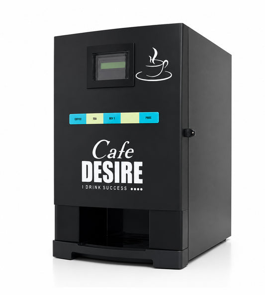 Triple Option Tea & Coffee Vending Machine with LED Display & Water Pump