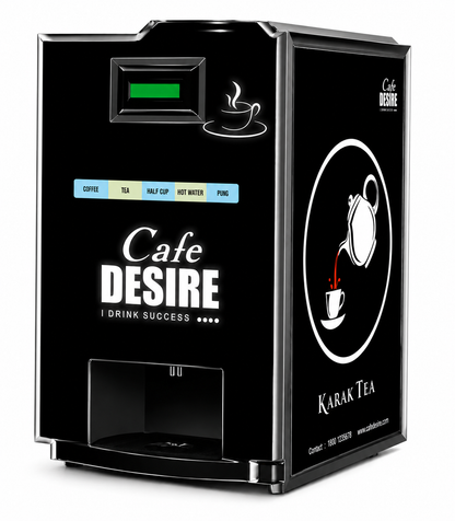 Double Option LED QR Tea & Coffee Vending Machine