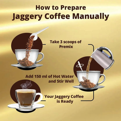 Jaggery Coffee Premix - 500g Jar - cafedesireonline.com