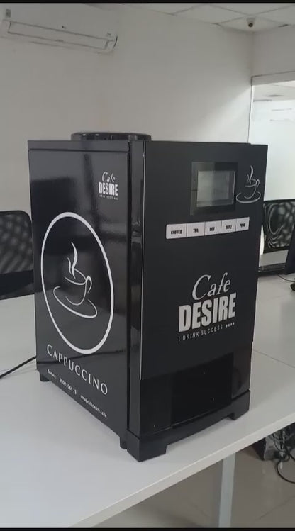 LED 4 lane coffee vending machine video