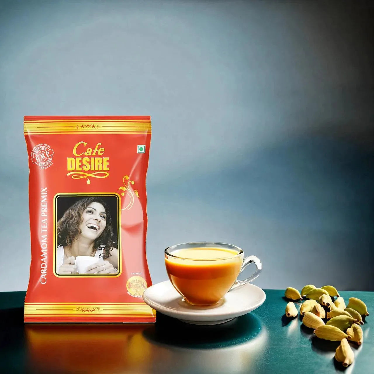Cardamom Tea Premix - 1Kg - Red Range Economy Blend - cafedesireonline.com
