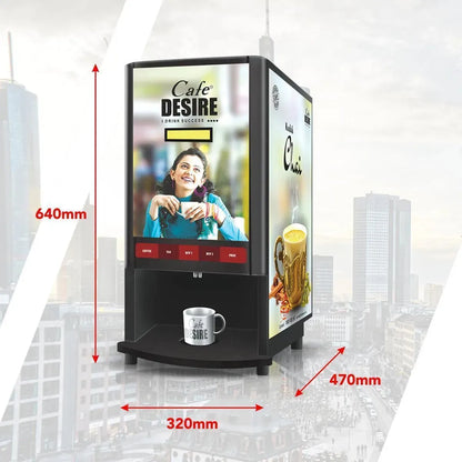 Coffee Machine 4 Lane | Four Beverage Options | Fully Automatic Coffee Tea Vending Machine